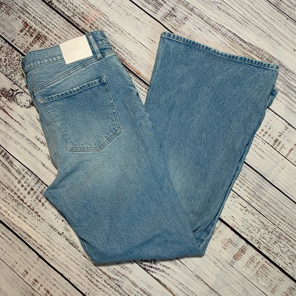 Express 70’s Flare Mid rise jeans. Size 14R. - Picture 2 of 10